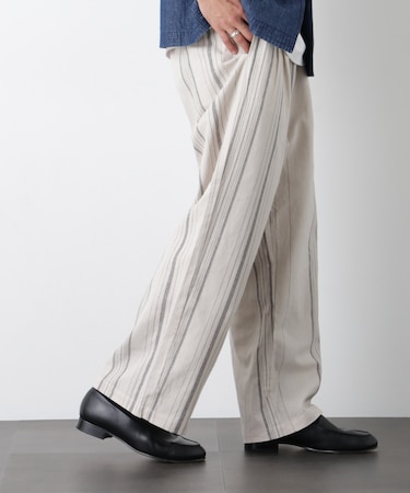 ｢FRENCH LINEN｣ ストライプスラックス