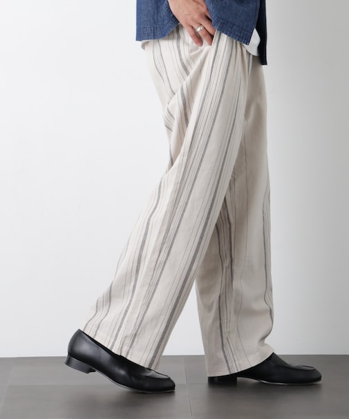 ｢FRENCH LINEN｣ ストライプスラックス
