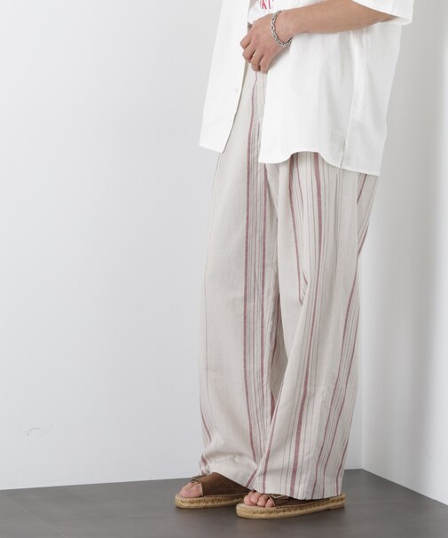 ｢FRENCH LINEN｣ ストライプスラックス