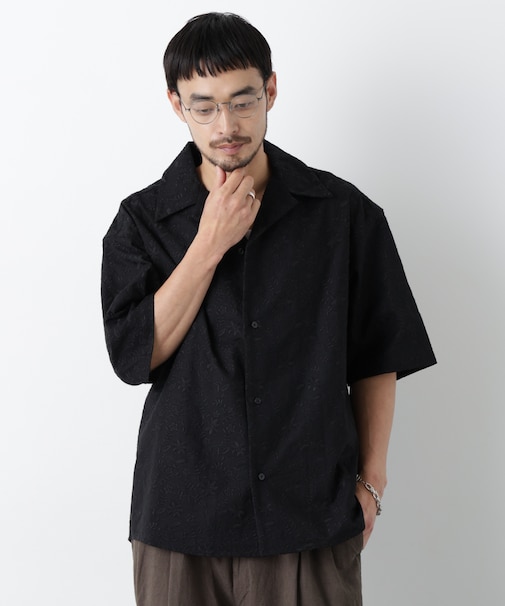 ｢OtoNANO｣×masoret総柄刺繍シャツ