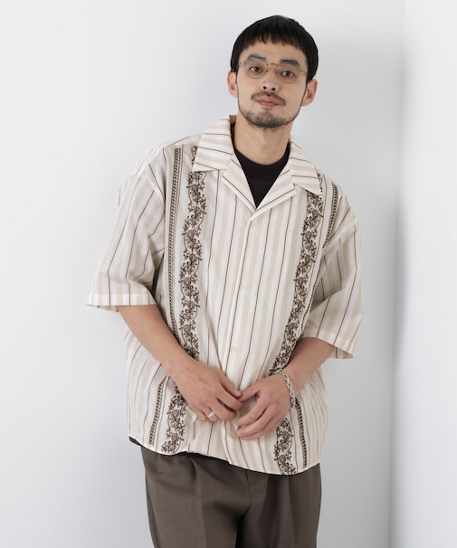 「OtoNANO」×masoret 刺繍シャツ