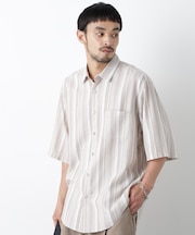 マルチストライプシャツ 半袖
