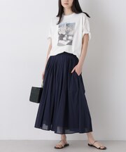 made in india タックフレアスカート(セットアップ可)