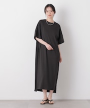 エステルリブカットドロップショルダーワンピース
