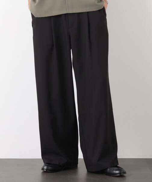 ポリエステルウィーブ ワイドパンツ
