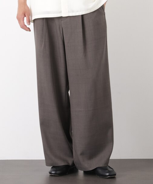 ポリエステルウィーブ ワイドパンツ