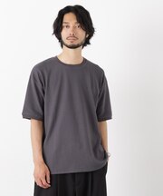 ヘリンボンジャガードTシャツ 半袖