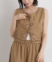 made in INDIA カットワークエンブロイダリージレ(セットアップ可)