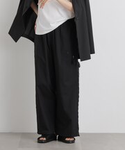 made in INDIA サイドレースワイドパンツ