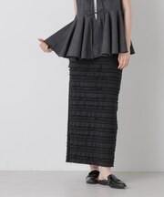 ラッフルジャージーナロースカート
