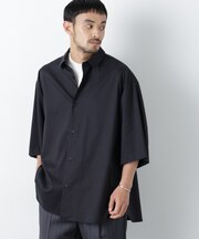 「ASSEMBLANC」リネンミックスハーフスリーブオーバーシャツ(セットアップ可)