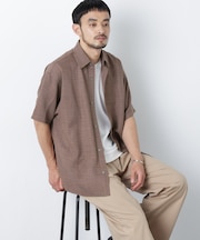 NORMANBROS別注 ワッシャーシャツ半袖
