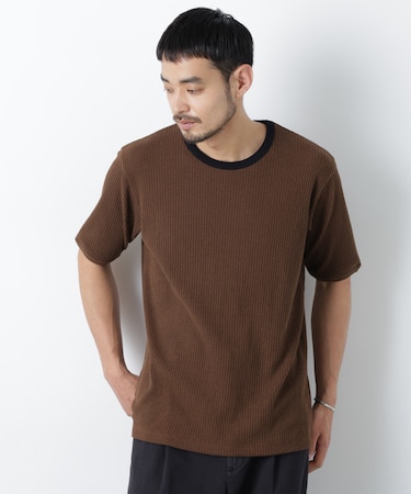 強撚ループヤーン針抜きリンガーTEE