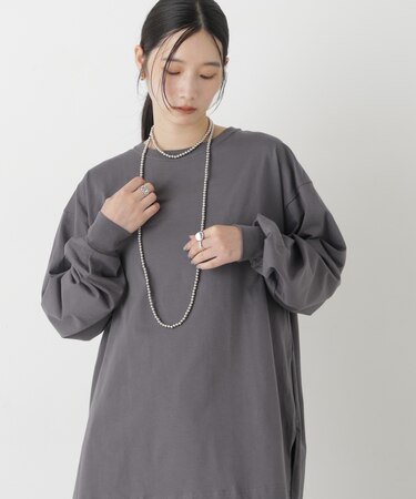 Hanes/1P BEEFY-T for HER ロングスリーブミドルT