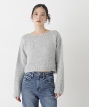 TRICOTS JEAN MARC／ボートネックショートプルオーバー