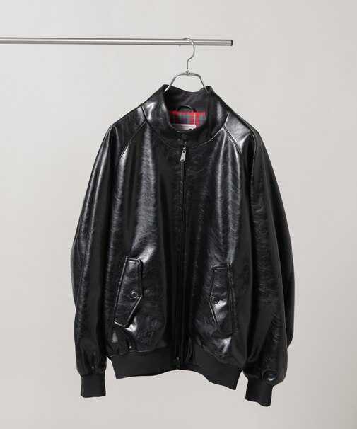 BARACUTA／別注 G9 フェイクレザー ショート ブルゾン