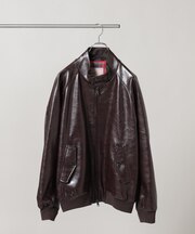 BARACUTA／別注 G9 フェイクレザー ショート ブルゾン