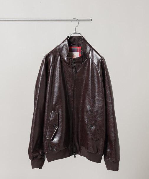 BARACUTA／別注 G9 フェイクレザー ショート ブルゾン