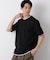 フェイクレイヤード鹿の子Tシャツ 半袖
