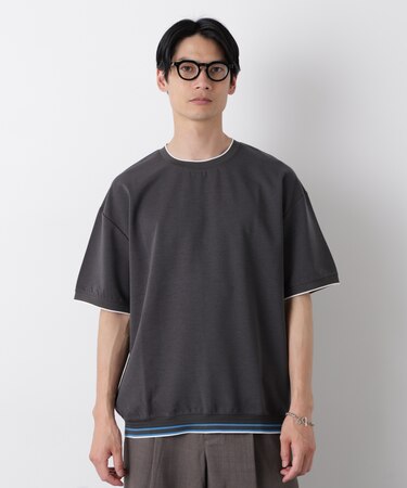 リブスムースTシャツ 半袖