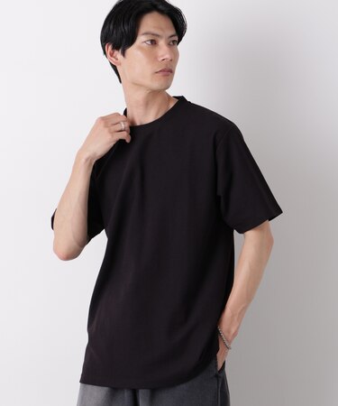 マイクロパイル クルーネックTシャツ 吸水速乾(セットアップ可)