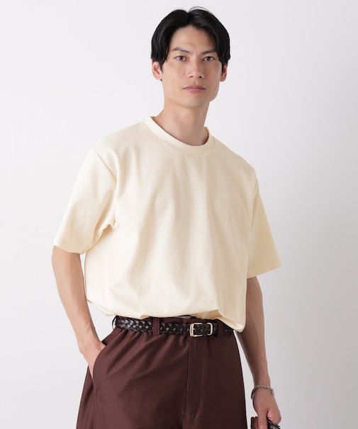 マイクロパイル クルーネックTシャツ 吸水速乾(セットアップ可)