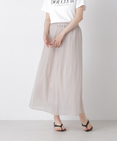 消しプリーツソフトシアースカート