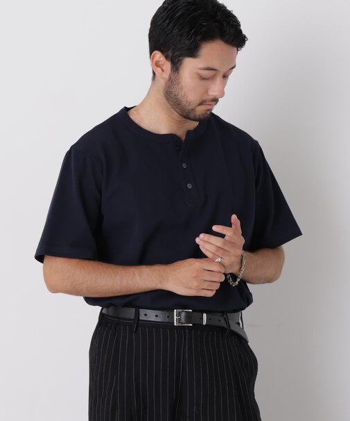 60サーフニットヘンリーTシャツ 半袖