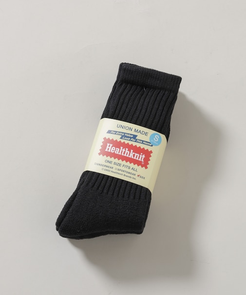 Healthknit／シンカーBLACK無地SOX 3足set