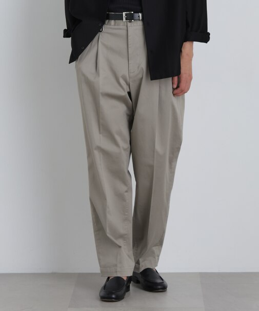 NewOnTrousers ウォッシュサテンWide テーパー