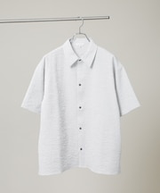 NORMANBROS別注 ストライプワッシャーシャツ 半袖
