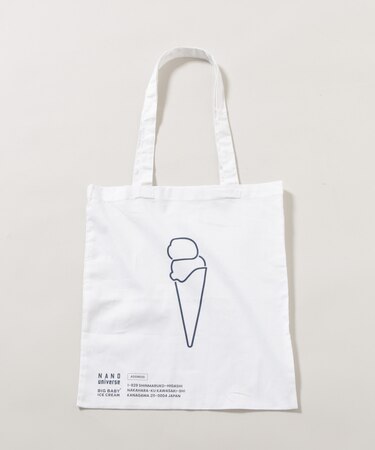 BIG BABY ICE CREAM×NANO universe スーベニアトートバッグ