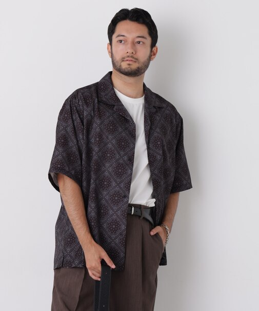ペイズリーシャツ 半袖