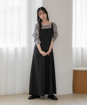WEB限定／多機能素材 前後2wayショルダーストラップワンピース