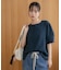 WEB限定／多機能素材 前後2wayランタンスリーブクルーブラウス(セットアップ可)
