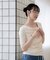 WEB限定／タックアシメフライスカットデザイントップス