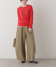 コットンナイロンコクーンパンツ