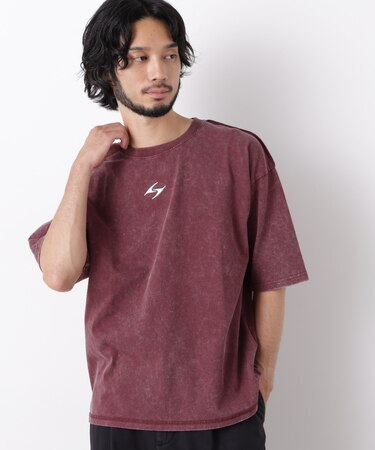 ワンポイントピグメントTシャツ 半袖