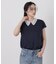 レース衿取り外しノースリーブカットトップス