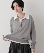 レイヤードライクシアーポロニット