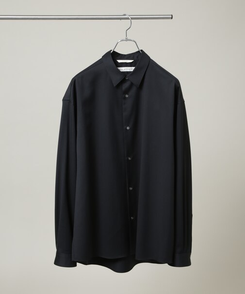 FARAH／別注 CANONICO Twill Black Shirt(セットアップ可)