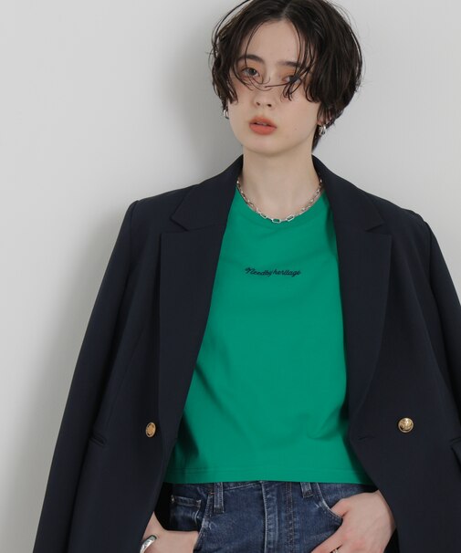 NEEDBY heritage／別注 CROPPED TEE