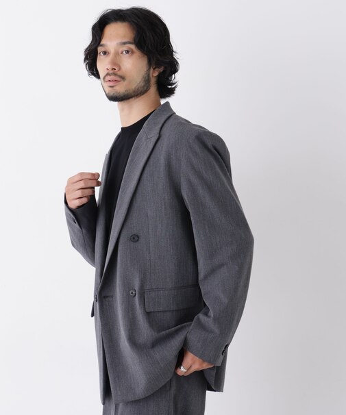 「DELEGANT」 ダブルブレストジャケット(セットアップ可)
