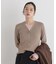 CICA&UVカット加工Vネックリブカーディガン
