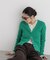 CICA&UVカット加工Vネックリブカーディガン