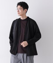 「モダンコンフォート」フェイクスエードトッパーカーディガン