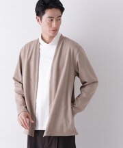 「モダンコンフォート」フェイクスエードトッパーカーディガン