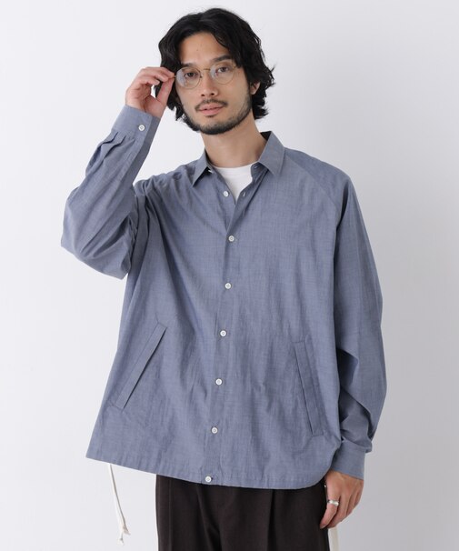 「OtoNANO」2WAYコーチシャツコットンローン/プレーン