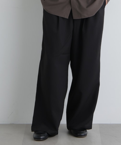 ポリエステルウィーブ ワイドパンツ