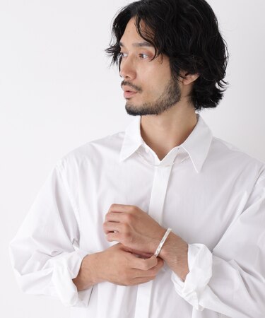 「ASSEMBLANC」Wrinkleワイヤーワッシャーシャツ